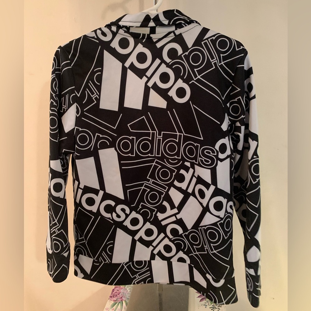 Adidas Zip Up Collared Jacket with Front Pockets Youth Size 5 EUC - Picture 7 of 9